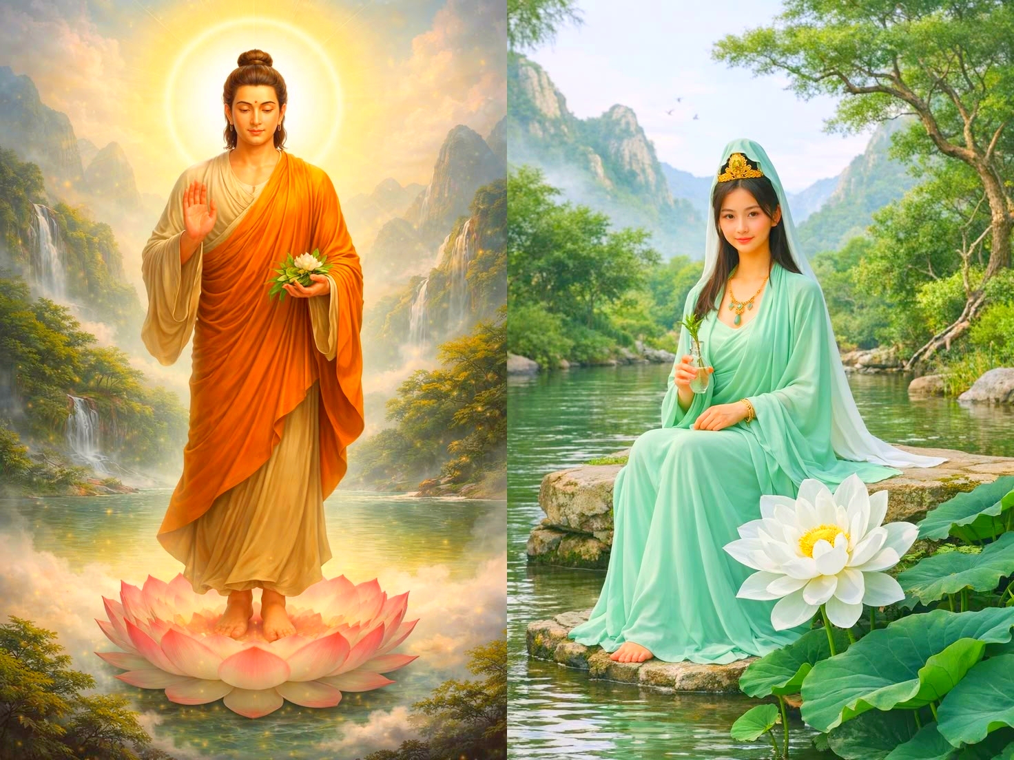 Guan Yin and the Buddha