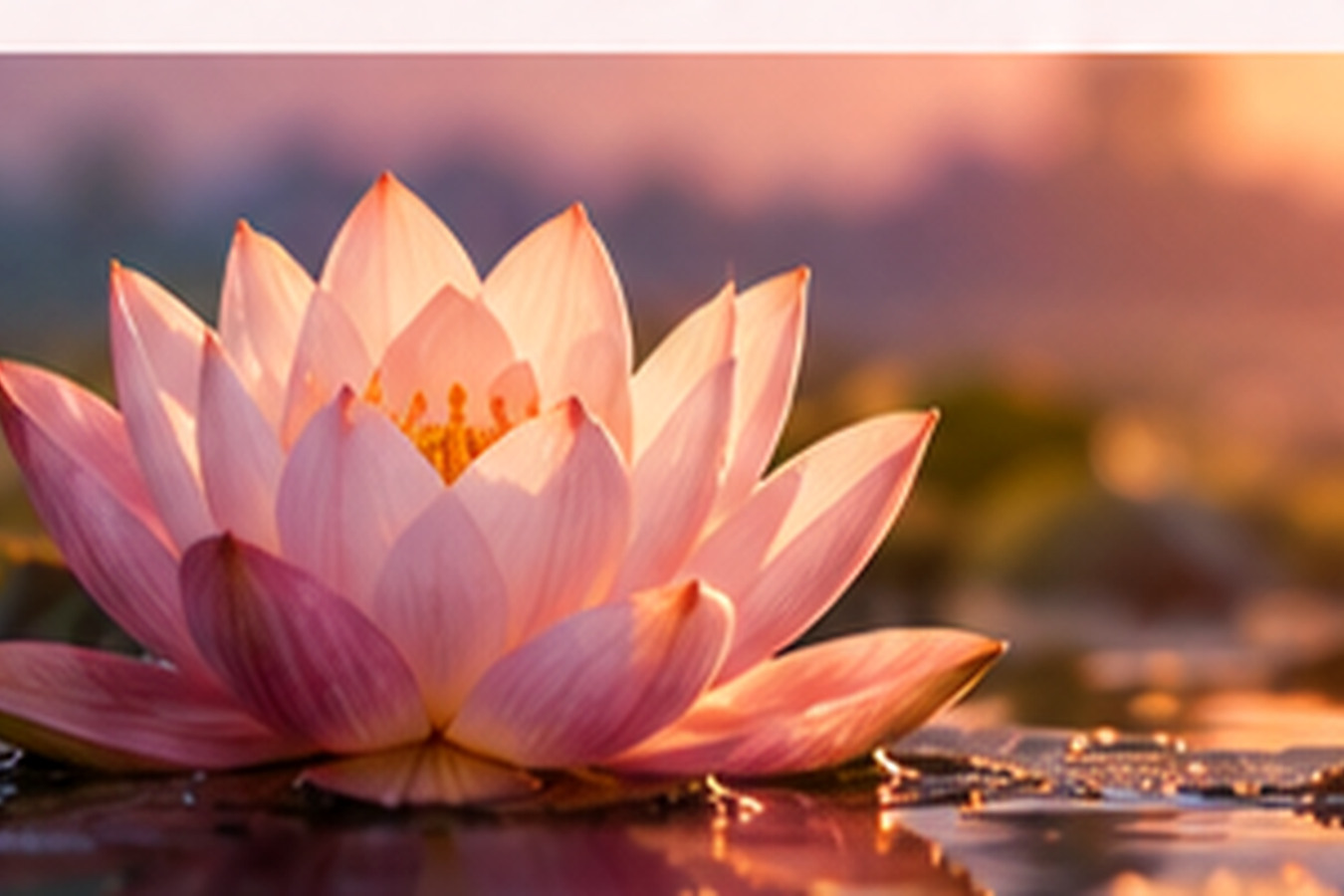 Pink lotus blossom illuminated by a modern photographic composition